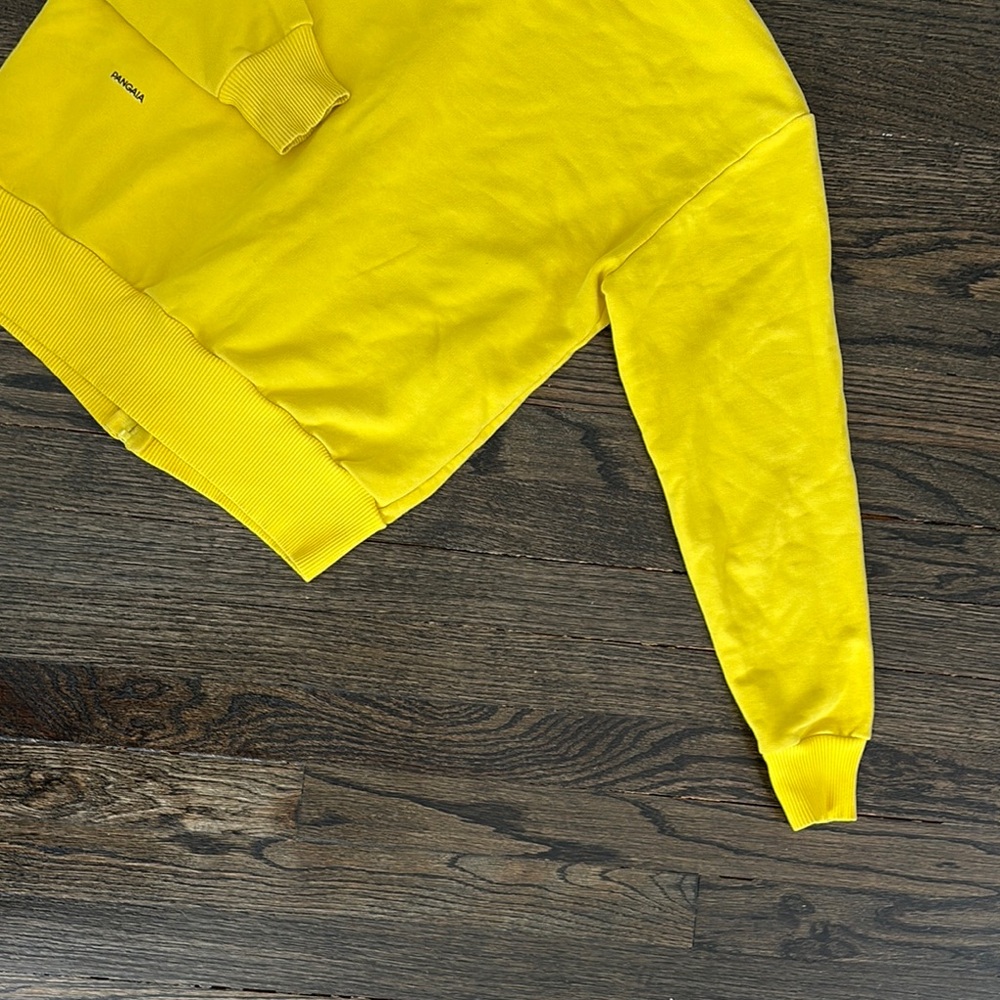 Bright Yellow PANGAIA Zip-Up Hoodie (size S) - Picture 6 of 7